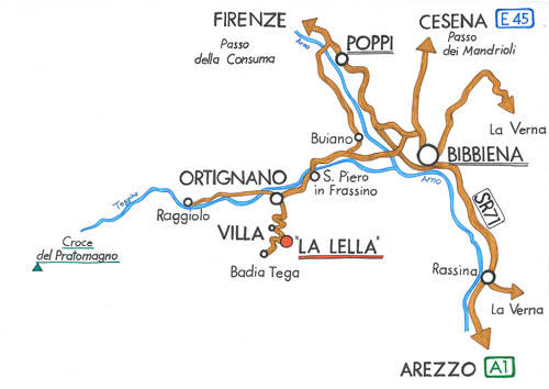 Mappa Alto Casentino